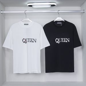 Sanit Queen T Shirts Men's T-Shirts Mens Designer T Shirts Black White Cool T-shirt Men Summer Italian Fashion Casual Street T-shirt Tops Tees Plus Size 98156