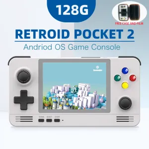 Giocatori 2022 Nuovo Retroid Pocket 2 3.5 pollici IPS Full Fit Screen Retro lettori di giochi portatili Android Dual System Switch Wifi Console di gioco