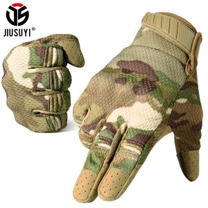 Handskar militär taktisk jaktutrustning airsoft fiske bågskytte camping skytte arbetande cykling skal metts manliga full fingerhandskar