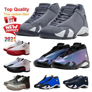 14 Flint Gray 14s Laney Love Letter 14 Black Toe Top Basketball Shoes Cherry 12s Men with Box Playoff 12 Red Taxi New 2024
