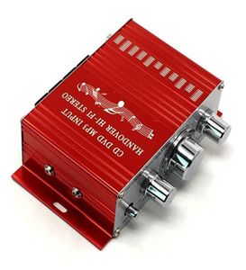 12V mini araba amplifikatör motosiklet ev tekne otomatik stereo ses amplifikatörleri 2 kanal dijital hifi amp destek cd dvd mp3 hoparlör1166514