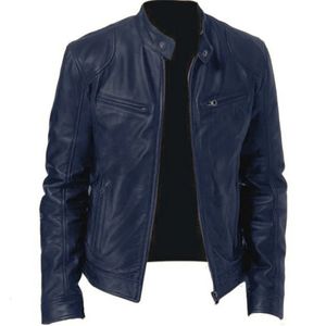 Męskie marka wiosenna jesień oryginalna kurtka skórzana PU StreetWeaar Coat Man Moto Moto Biker Vintage skórzane kurtki S-5XL240228