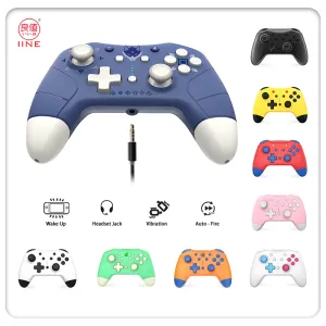 Gamepad 2021 IINE completo 28 colori NFC 2nd 3nd 4nd cat carino Wake Up Voice Controller per Nintendo Switch pro/lite Trasparente ome Vibrazione