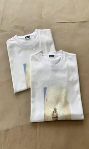 2022ss White Print T Shirt Männer Frauen 1 Qualität Top Tees T-shirt Real Pics9658495