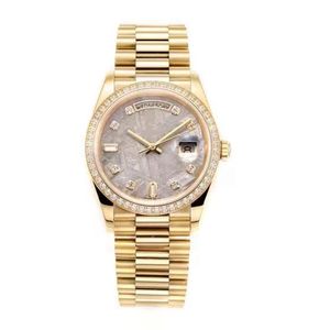 Diamond Watch Womens Designer Watches 36 مم ميكانيكية أوتوماتيكية 2834 حركة عالية الجودة تاريخ مزدوج وظيفة wristwatch حزام غير القابل للصدأ Montre de Luxe