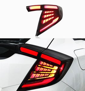 Lampa tylna sygnałowa LED do Honda Civic Hatchback tylny hamulec z tyłu tylne światło tylne 2016-2021 Akcesoria samochodowe