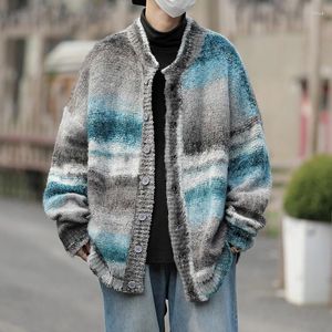 Maglioni da uomo Maglione cardigan con o-collo da uomo Indossano stile sciolto e pigro Giacca da lavoro a maglia vintage coreana Marchio di moda Autunno Inverno G89