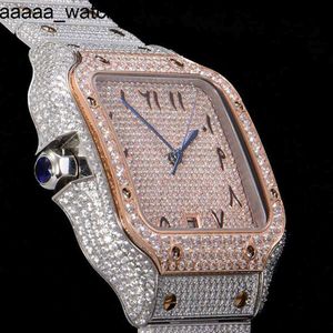 ダイヤモンドウォッチk0zxカーターメンズ自動メカニカル40mmダイヤモンドが散布されたスチールブレスレット腕時計ブシンwuristwatchモントレデュルクサイシ