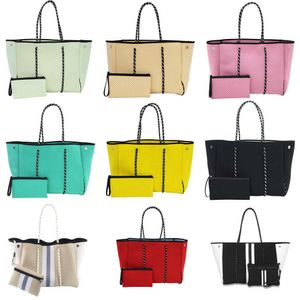Sacos de praia mulheres sacos de designer moda portátil material de mergulho saco de praia, saco de mãe confúcio, saco de armazenamento de esportes de lazer 230318