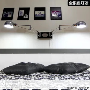 Wall Lamp Led Minimalist Bedroom Bedside Rocker Stud Hanging Creative Reading Lights With Dimmer Switch Zzp FG660