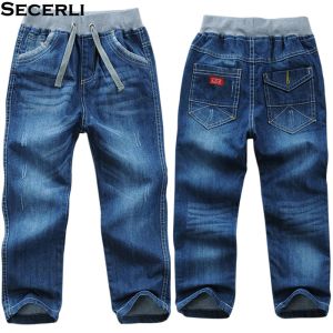 Pantskirt Cotton Kids Boys Pants Trousers 2 to 14 Years Children Jeans Kids Denim Pants Spring Autumn Casual Elastic Waist Pants