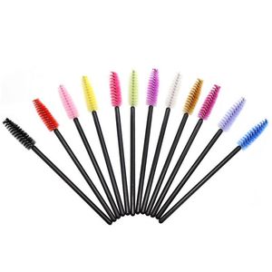 Makeup Brushes 50 Pcs Disposable Mascara Wands Eyelash Brushes Eye Lash Eyebrow Applicator Cosmetic Makeup Brush Tool Kits Drop Delive Dhjiz