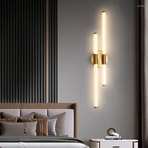 Wall Lamp Luxurious LED Bedroom Up And Down Luminescence Sconces 18w Mirror Front Adjustable Light