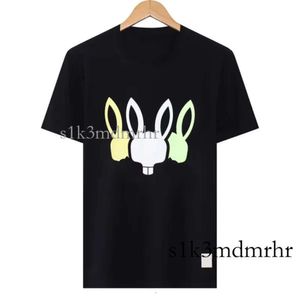 Psychos Bunnys Rabbits Summer CasuaryTシャツメンズレディーススケルトンラビット2024新しいデザインマルチスタイルメンシャツファッションデザイナーTシャツカップル半袖サイズ215