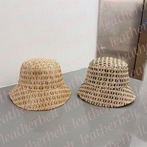 Chapéus de balde de letras completas moda designer chapéus de palha mulheres homens verão ao ar livre praia pescador chapéus mesquinho viseira snapback