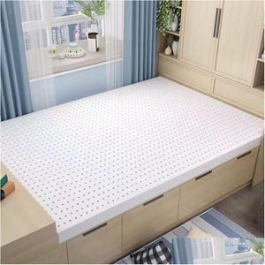 Mattress Pad Materace Materace Latex do użytku domowego z naturalną gumą dowolnego rozmiaru Drop dostawa dom ogrodowy domek tkaniny łóżko dhink