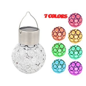 Solar Hanging LED Light Lantern Waterproof Hollow Ball Lamp for Outdoor Garden Yard Patio decoration Holiday/Christmas/Halloween