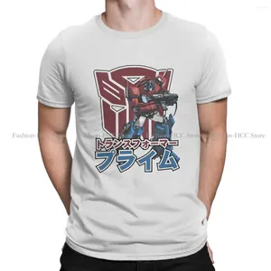 Męskie koszule T Optimus Prime Classic est poliester tshirts Transformers science fiction akcja męska harajuku topy koszula o szyję