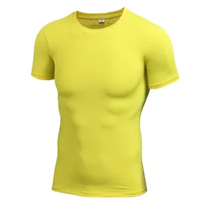 Herren T-Shirts Athletic Sportswear Schnell trocken Kurzarm T-Shirt Fitness Running Fitness