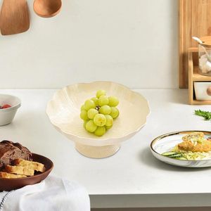 Plates Decorative Pedestal Bowl With Draining Holes Table Centerpiece Fruit Basket For Kitchen Dining Home Decor Living Room