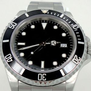 Роскошные мужские часы BP Factory 3235 с автоматическим механизмом Sea-Dweller 116600 из нержавеющей стали с черным циферблатом и подводными часами