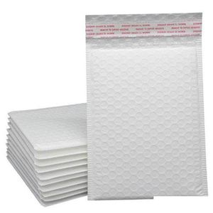 Почтовые пакеты оптом, 50 шт., белые почтовые пакеты 18X20Add4 см, пузырчатый конверт, самозапечатывающийся пузырьковый материал, амортизирующая обертка, почтовый мешок, конверт из жемчужной пленки Dhqju