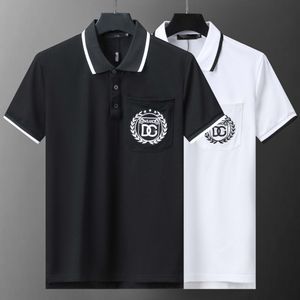 mens polo shirt designer polos shirts for man fashion focus embroidery snake garter little bees printing pattern clothes clothing tee black and white mens t shirt#049