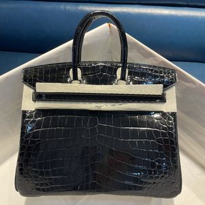 10a bolsa de designer bolsas femininas bolsa de ombro de luxo bolsa fashion couro genuíno padrão de crocodilo bolsa portátil de grande capacidade