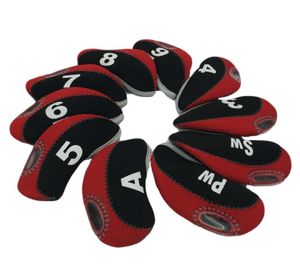 Neoprene Golf Irons Headcover 10pcSpack Number Printed Golf Iron Protect Head Covers Protect3667291