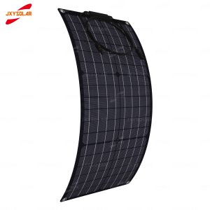 Solar 45W 18V Preto ETFE Silício Monocristalino Fácil Instalação Marinha Painel Solar Semi Flexível Uso Para Iates RVs Campervans