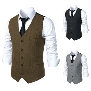 Mens Formal Fashion Vest Waistcoat Dress for Wedding Party 240228