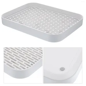 Kitchen Storage Drain Tray Drying Pads Counter Draining Tea 2 Tier Double Layer Board Dish Rack Bathroom Toiletries Plate Coffee