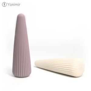 Relaxation Mini Portable Rechargeable 10 Modes Waterproof Vertical Cone Liquid Silicone Massager for Body Relief Fatigue Release Stress