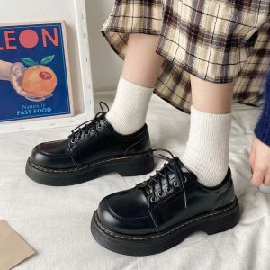 Schuhe Plateauschuhe Lolita Schuhe Mary Janes Damenschuhe Schuluniform JK Student Schuhe Frauen Mädchen Runde Zehen Lolita Vintage Oxford