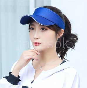 Spor Boş Top Şapkalar Kadınlar İçin Güneş Şapkaları Visor Şapka Tenis Beyzbol Yetişkin Kız Kapakları Açık Mekan Kapakları Ayarlanabilir DE297