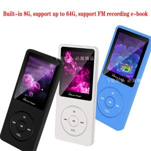 Players 1,8-Zoll-verlustfreier MP4-Player Songtexte Variable Geschwindigkeit Reread Ebook MP3 Ebook Lesen 80 Stunden Ebook Builtin 8 GB Hifi Portable