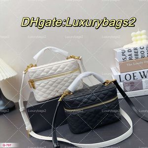 Kadınlar Kozmetik Çanta Tasarımcı Crossbody Çantalar Çanta Omuz Torbası Gerçek Deri Lady Moda Gerçek Cross Vücut Cüzdanlar Vintage Saklama Kutusu Makyaj Kılıfı