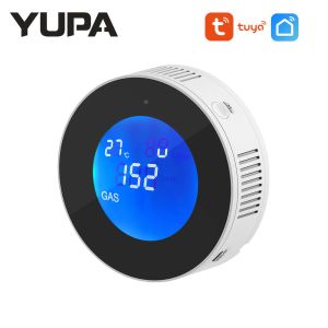 Detector YUPA PA210W Tuya Wifi Gas Detector Combustible Natural Gas Leakage Alarm Sensor SmartLife App Control for Home Security Alarm