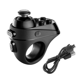 Kommunikation Fingerring-Stil Bluetooth-Telefon-Controller Gamepad-Fernbedienung für Android IOS Smartphone E-Book Tablet PC VR