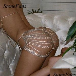 Другое Stonefans Fashion Y Mtilayer Нижнее белье с цепочкой на бедрах для женщин Роскошные пляжные украшения Юбка для тела Ночной клуб 221008 Прямая доставка Dh5Fa