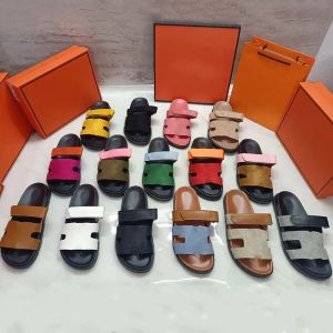 Sandálias de designer plataforma slides mulheres sandale homens chinelo sapatos inferior pele flip flops verão casual praia sandália de couro