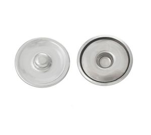 18mm Snap Base Charm Eloy Round Silver Base For Glass Cabochons smycken DIY smycken Making6346800