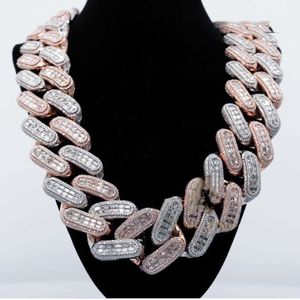 moissanite pendant cuban link chain moissanite chain Necklaces Iced Out Pass Diamond Tester Sterling Silver Necklace Vvs Moissanite necklace chains for men