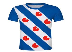 FRIESLAND shirt customized hemd name number leeuwarden tshirt drachten sneek dokkum print flag Nederland fryslan clothing X03490586