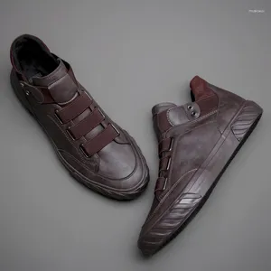 Sapatos casuais masculinos de couro tendência coreana confortável mocassins moda britânica tênis de alta qualidade mocassins zapatos de hombre