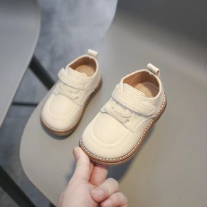 屋外ブリティッシュスタイルの女の子の男の子の靴2021秋の幼児靴ソフトボトムアウトドア子供キッズカジュアルレザーシューズ