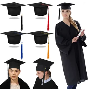 Berets Congrats Grad Graduation Hat Degree Ceremony 2024 Happy Mortarboard Cap University Season Party Supplies