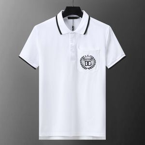 camisa polo masculina designer polos camisas para homem moda foco bordado cobra liga pequenas abelhas impressão padrão roupas tee preto e branco mens camiseta # 050