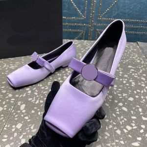 Scarpe a bocca di pesce con tacco piatto, ballerine, scarpe da passeggio da donna, pelle verniciata e seta opzionali, scarpe da lavoro antiscivolo da donna, vestito 35-42