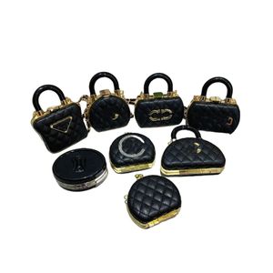 Luxury Children diamond lattice handbags INS kids metal chain messenger headset bags girls single shoulder mini box bags A9090